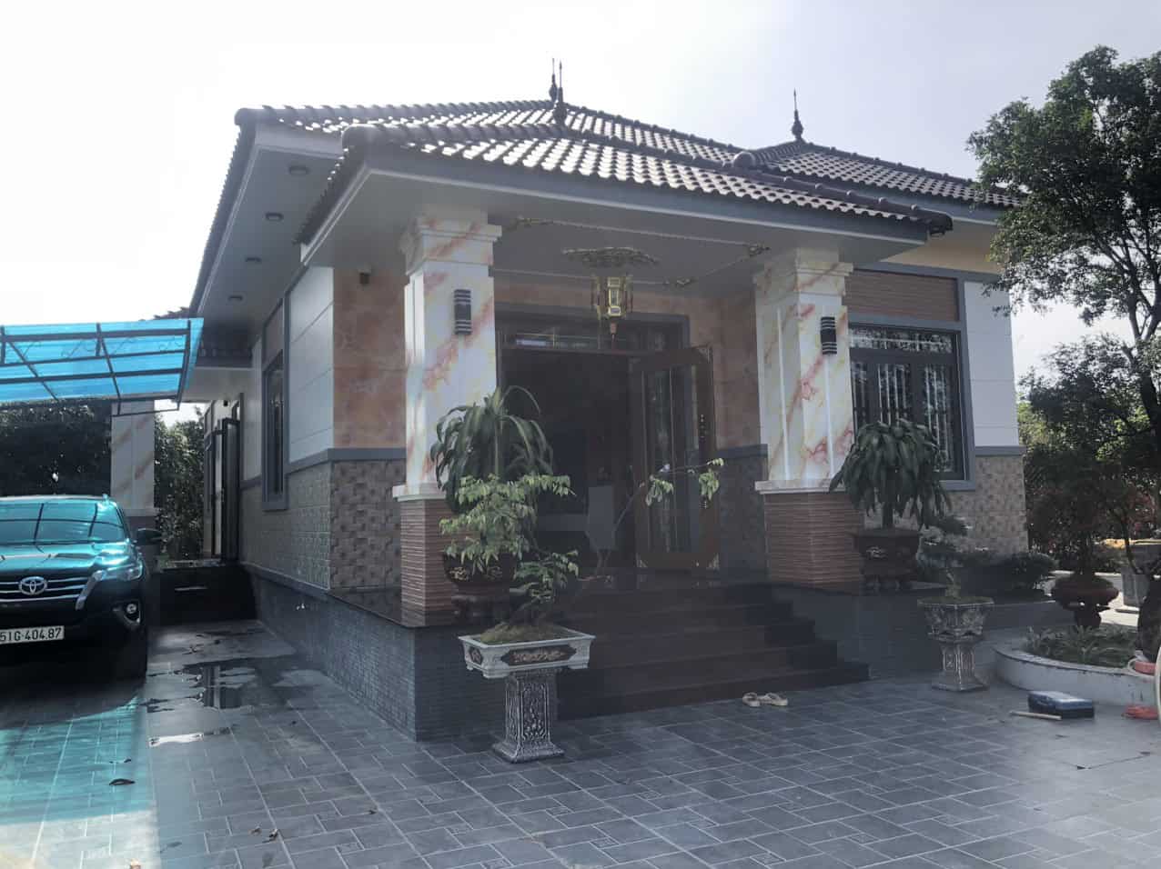 Nhà mái Nhật 1 tầng hoàn thiện thực tế tại TP.HCM – GeoHome